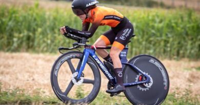 Thaïs Poirier, jeune périgourdine championne de France de cyclisme en contre la montre - ici