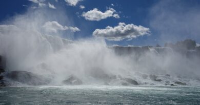 Canada, nature, mountains, Niagara Falls, Northern Lights, maple leaf, cityscape