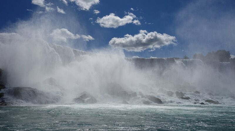 Canada, nature, mountains, Niagara Falls, Northern Lights, maple leaf, cityscape