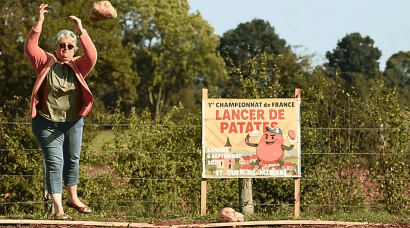 Une patate de 2,5 kg lancée à plus de 18 mètres, 1er record de France