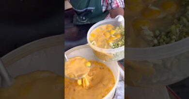 Unique Fried Omelet with Thai Vegetables / Thai Street Food