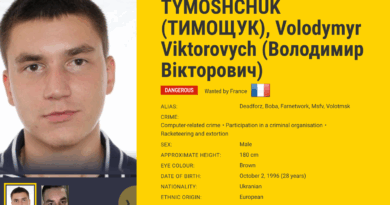 Volodymyr Tymochtchouk, chef ukrainien d’un réseau de cybercriminalité, placé sur la liste Europol des personnes recherchées