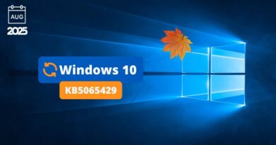 Windows 10 mise à jour septembre 2025 - KB5065429