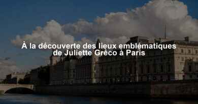 À la découverte des lieux emblématiques de Juliette Gréco à Paris