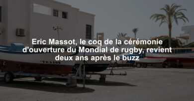 Eric Massot, le coq de la cérémonie d'ouverture du Mondial de rugby, revient deux ans après le buzz