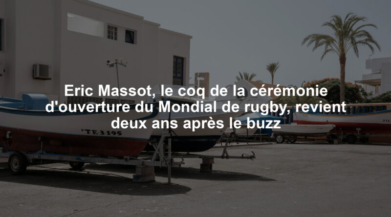 Eric Massot, le coq de la cérémonie d'ouverture du Mondial de rugby, revient deux ans après le buzz
