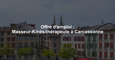 Offre d'emploi : Masseur-Kinésithérapeute à Carcassonne