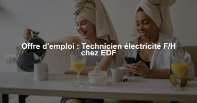 Offre d'emploi : Technicien électricité F/H chez EDF
