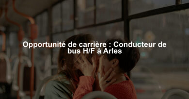 Opportunité de carrière : Conducteur de bus H/F à Arles