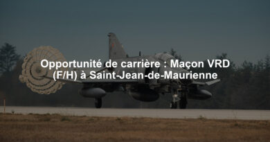 Opportunité de carrière : Maçon VRD (F/H) à Saint-Jean-de-Maurienne