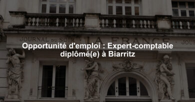 Opportunité d'emploi : Expert-comptable diplômé(e) à Biarritz