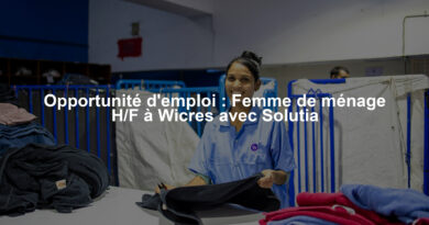 Opportunité d'emploi : Femme de ménage H/F à Wicres avec Solutia
