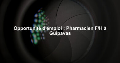 Opportunité d'emploi : Pharmacien F/H à Guipavas