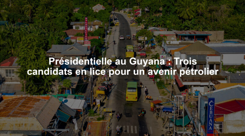 Présidentielle au Guyana : Trois candidats en lice pour un avenir pétrolier