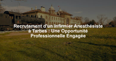 Recrutement d'un Infirmier Anesthésiste à Tarbes : Une Opportunité Professionnelle Engagée
