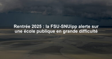 Rentrée 2025 : la FSU-SNUipp alerte sur une école publique en grande difficulté