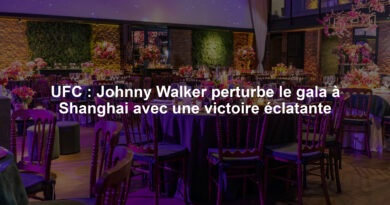 UFC : Johnny Walker perturbe le gala à Shanghai avec une victoire éclatante