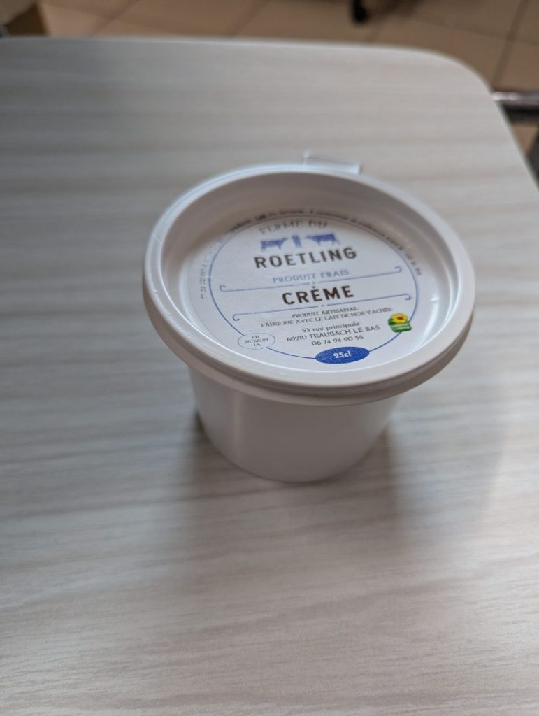 Rappel Consommateur – Détail Crème Ferme du Roetling