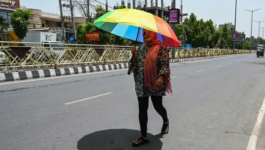 Canicule en Inde : New Delhi enregistre des températures dépassant 40 degrés.