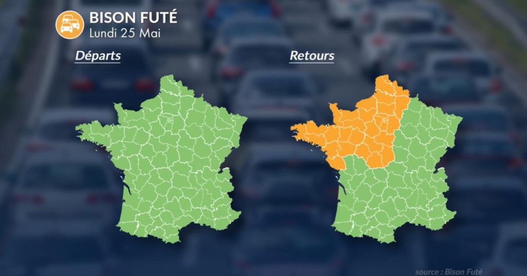 Chaleur exceptionnelle et trafic chargé vers l’Île-de-France après le retour de Pentecôte