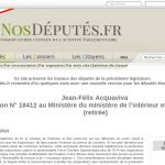 Jean-Félix Acquaviva : Retrait de la question N° 18412 au Ministère de l&rsquo;Intérieur et des Outre-mer