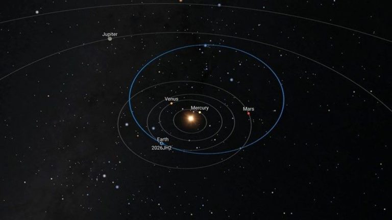 L’astéroïde géocroiseur 2026 JH2 s’éloigne de la Terre comme prévu.