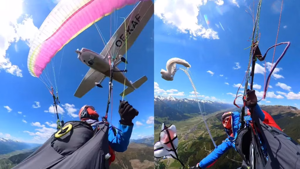 Parapentiste percutée par un avion au-dessus des Alpes, enquête ouverte sur l’incident.