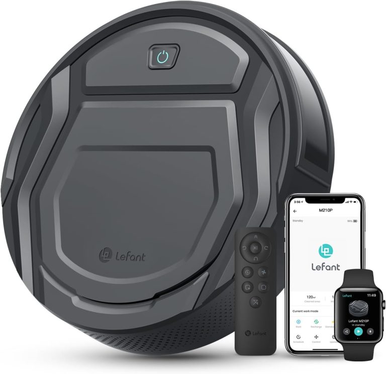 Lefant M210P : aspirateur robot à 2200Pa, 6 modes de nettoyage, compatible WiFi et Alexa