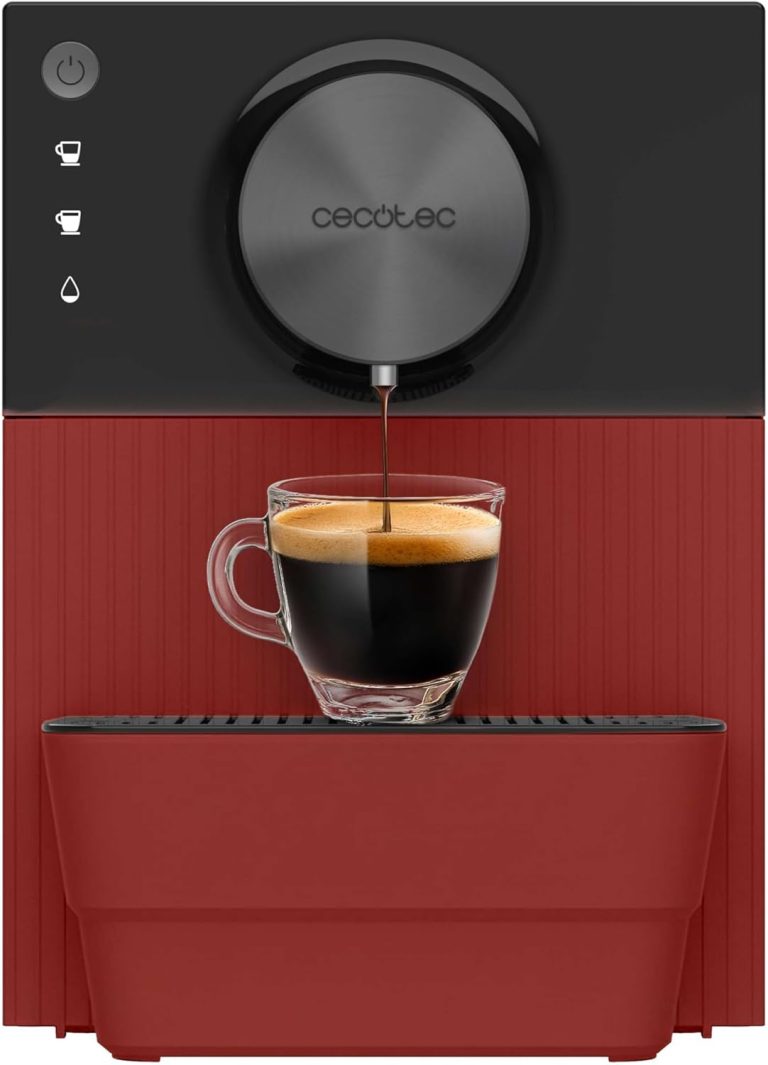 Cecotec Cremmaet Cube Red : Machine à café superautomatique avec 19 bars et système de pré-infusion