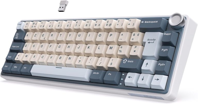 RK Royal Kludge R65 : nouveau clavier mécanique AZERTY 60% avec éclairage RGB et switchs Creamy