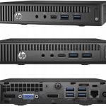 HP #8395 Silent Mini PC 18 cm : Intel Pentium, 8 Go RAM, 128 Go SSD, Windows 11 Pro.