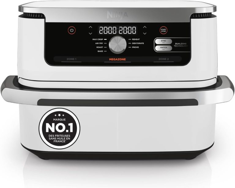 Ninja Foodi FlexDrawer : Friteuse à air 7-en-1 avec zone double et tiroir de 10,4 L.