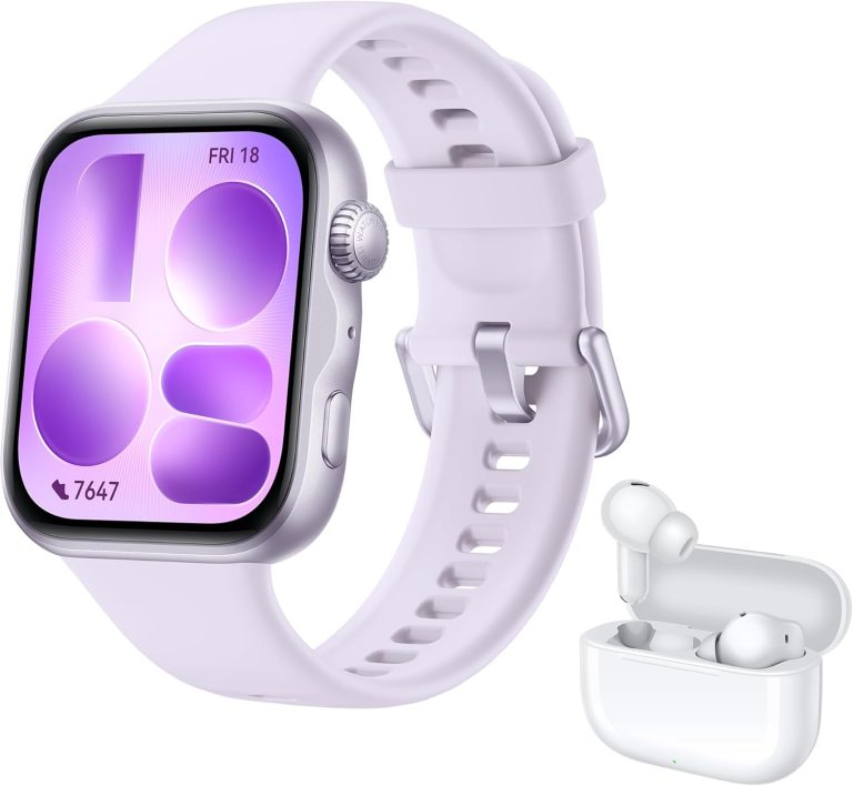 HUAWEI Watch FIT 5 et FreeBuds SE 4 : smartwatch et écouteurs compatibles iOS et Android.