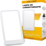 Lampes de thérapie lumineuse à spectre complet utilisées pour améliorer l&rsquo;énergie au travail.