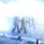 La police intervient lors d’une manifestation lycéenne, des affrontements éclatent.