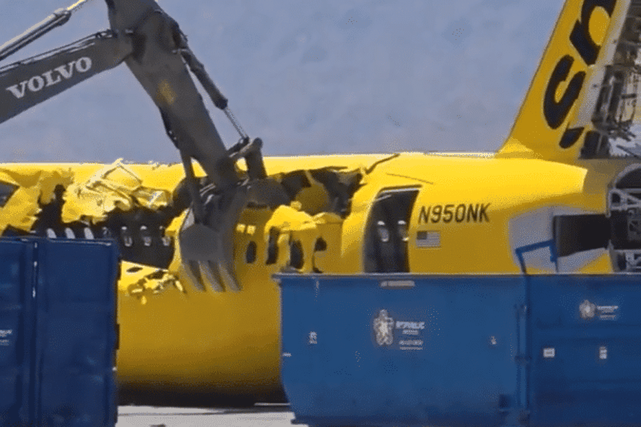 Avion A320neo d’Airbus dépecé après quatre ans de service en raison de problèmes structurels.