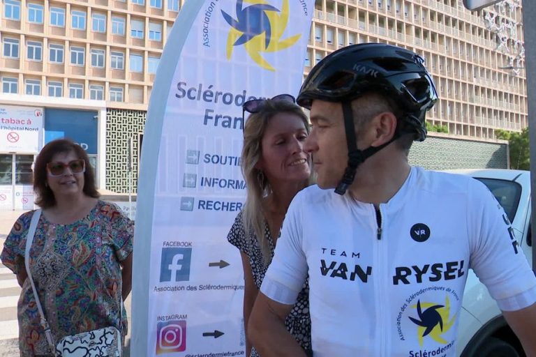 Un cycliste parcourt 1 200 km pour sensibiliser à la sclérodermie, maladie rare.