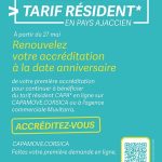 Tarif résident CAPA : rappel sur le renouvellement des demandes en cours.