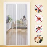 MYCARBON présente un rideau anti-moustiques magnétique de 120 x 220 cm pour portes et fenêtres.