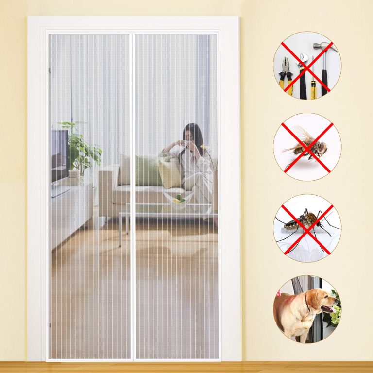 MYCARBON présente un rideau anti-moustiques magnétique de 120 x 220 cm pour portes et fenêtres.
