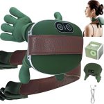 Dispositif de massage 4D sans fil pour le cou et le dos avec chaleur, ajusté pour un confort ergonomique.
