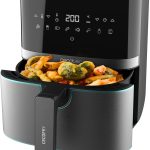 Cecotec lance la friteuse sans huile Cecofry Full InoxBlack Pro 5500 à 5,5 L et 1600 W.