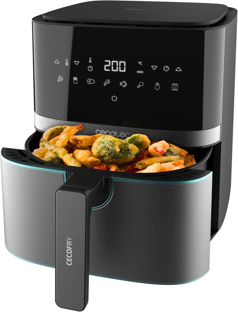 Cecotec lance la friteuse sans huile Cecofry Full InoxBlack Pro 5500 à 5,5 L et 1600 W.