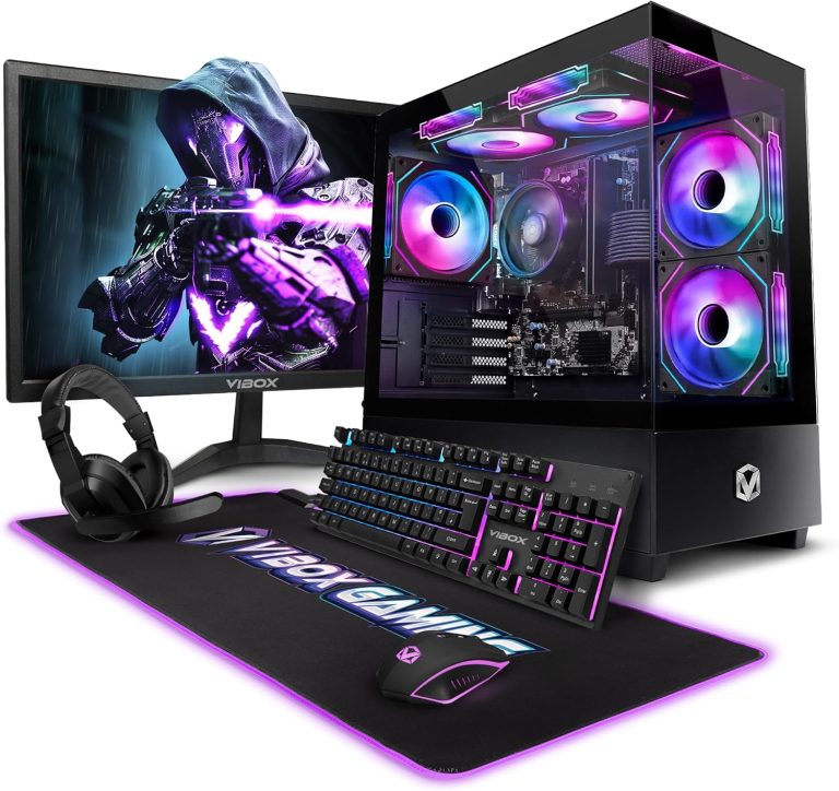 VIBOX I-96 : PC Gamer avec AMD Ryzen 3, écran 22 pouces, 8 Go RAM et 480 Go SSD sous Linux