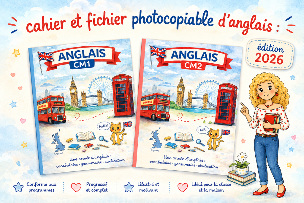 Cahier et fichier photocopiable d’anglais : nouvelles ressources pour les enseignants en France