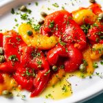 Recette de poivrons grillés marinés à l&rsquo;italienne à l&rsquo;ail et à l&rsquo;huile d&rsquo;olive