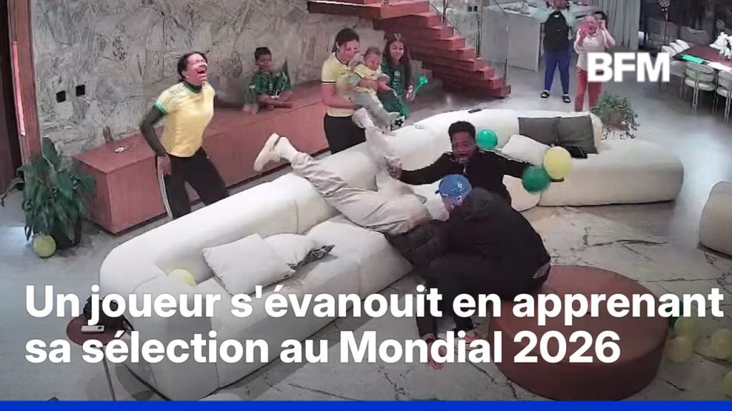 Un joueur brésilien s’évanouit en apprenant sa sélection pour le Mondial 2026