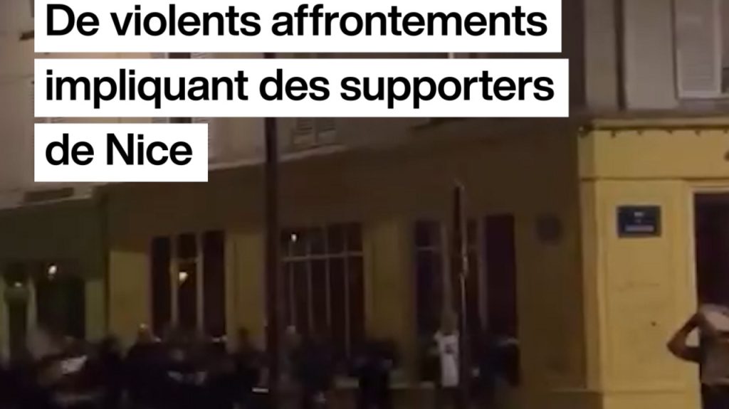 Affrontements violents à Paris entre supporters de Nice et forces de l’ordre.