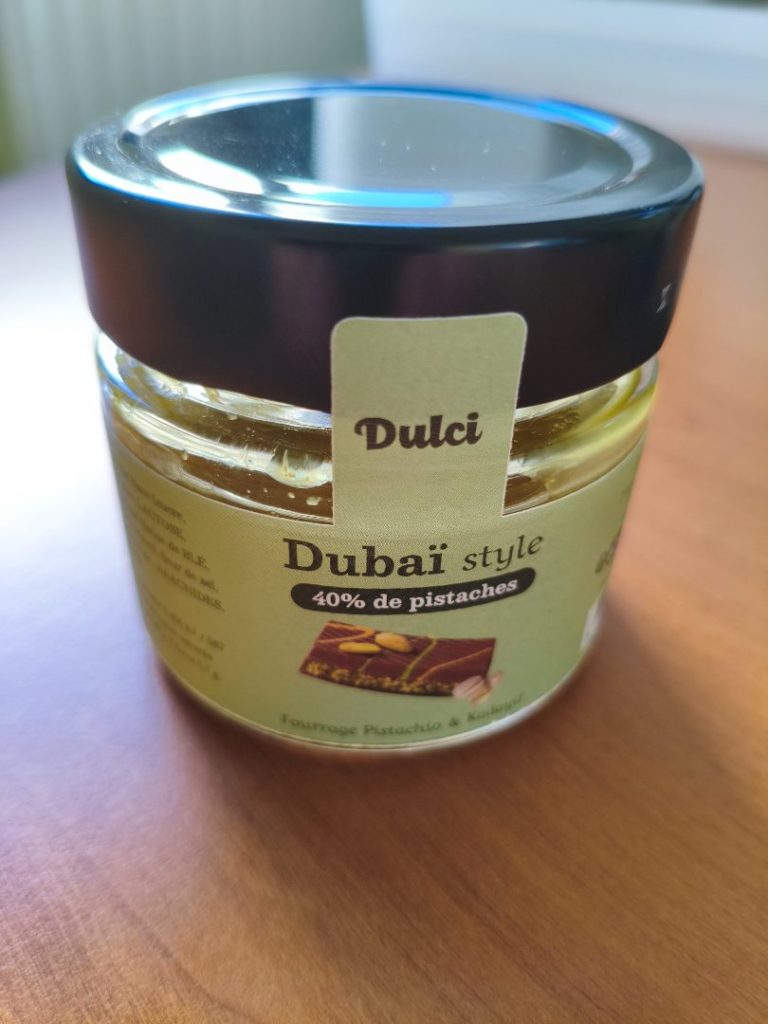 Pâte à tartiner Dulci dubaï Style 40 % pistache