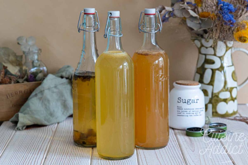 Aromatiser son kombucha maison : idées et recettes pour une fermentation réussie.